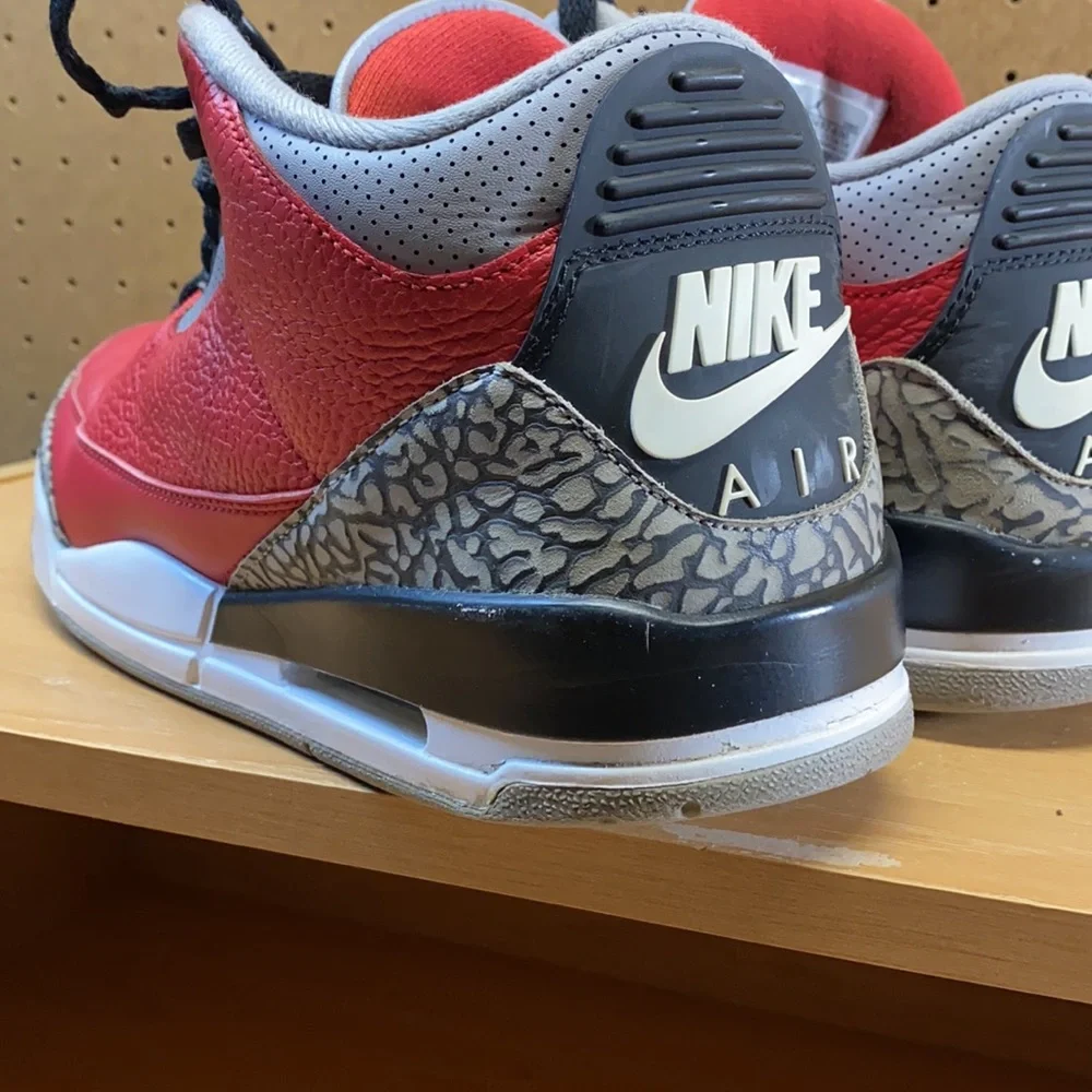 Air Jordan 3 Retro Unite Fire Red Cement Men’s Size 11.5 Sneakers (2020) - Picture 9 of 12
